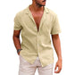 Men’s Casual Button-Down Beach Shirt