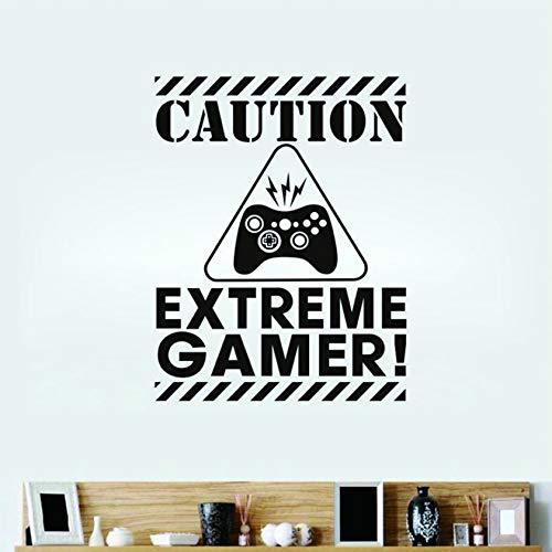 Caution Gamers Ahead Wall Sticker - Warning for Enthusiasts