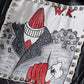 Graffiti Print Motorcycle Jacket