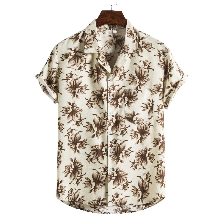 Men’s Casual Beach Print T-Shirt