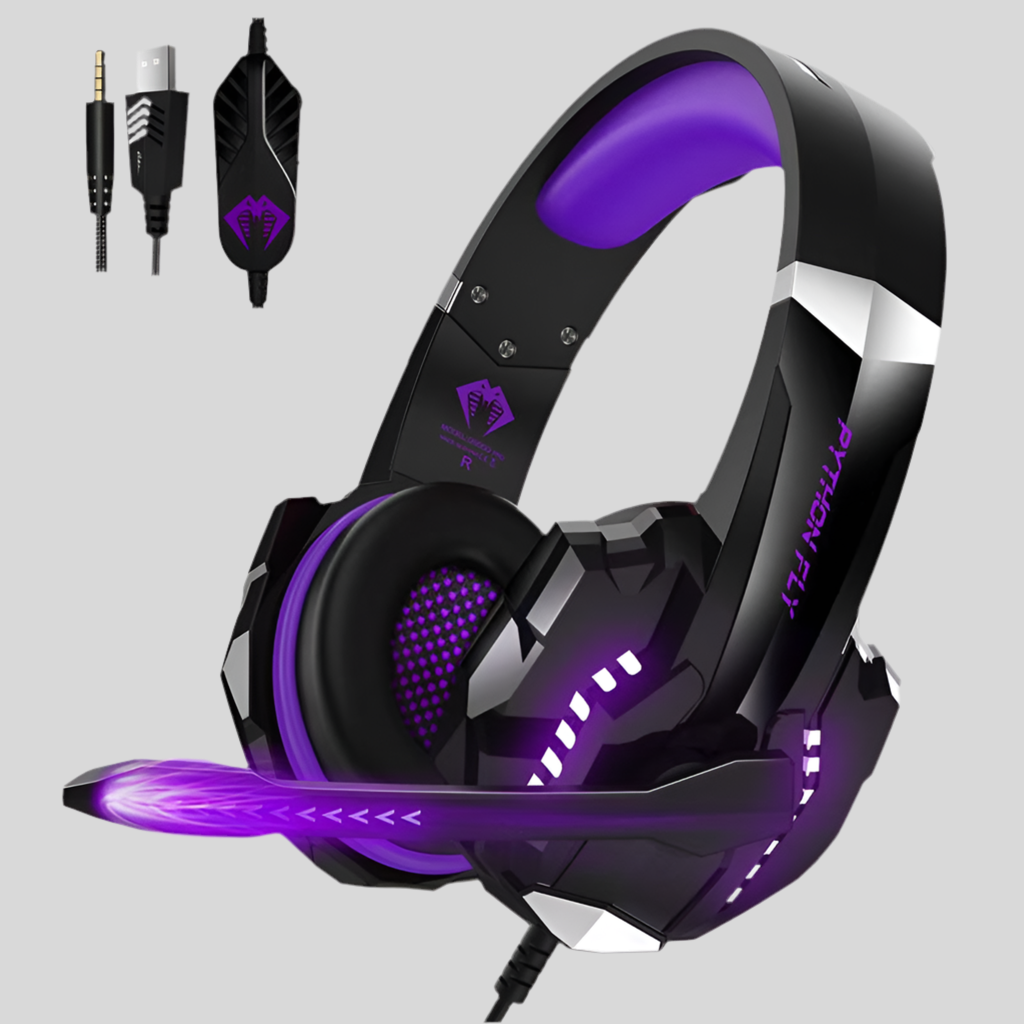 Luminous Wired Gaming Headset with Noise Cancellation