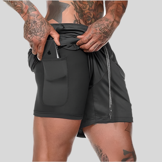 Men’s 2-in-1 Quick-Dry Running Shorts