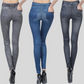 High-Waisted Denim Jeggings