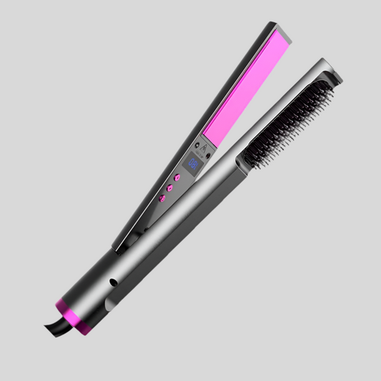 2-in-1 Hair Straightener with Straightening Comb