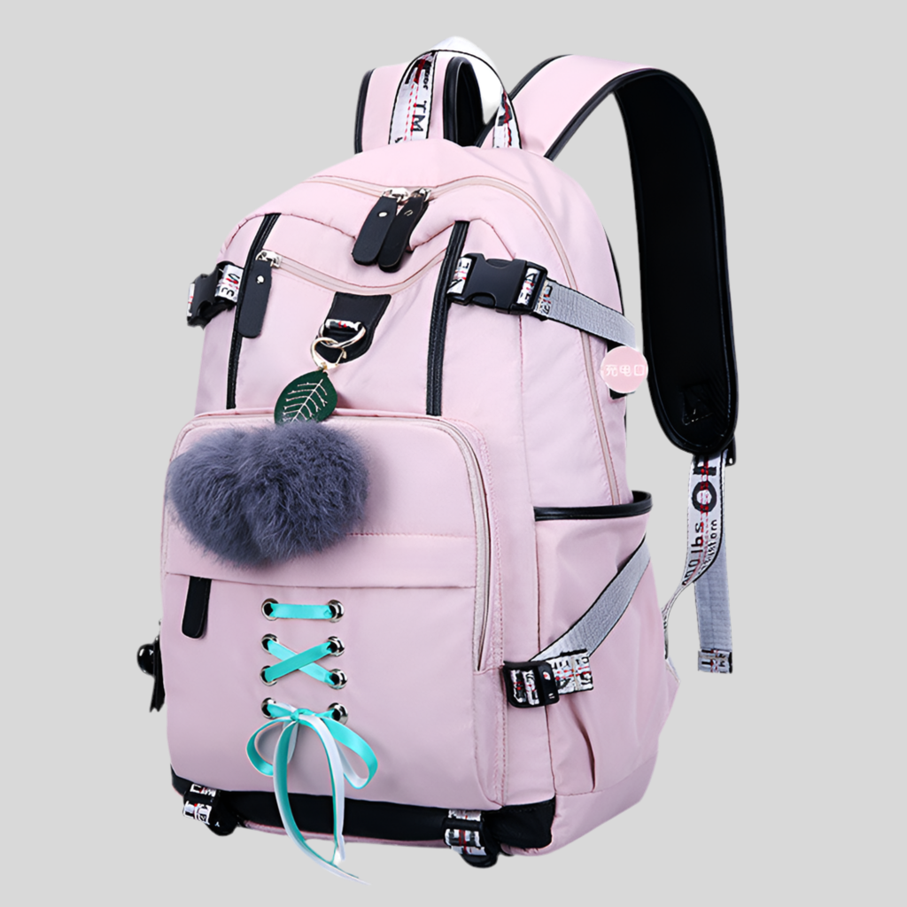 Women Backpack External USB Charge Computer Backpacks