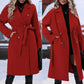 Elegant Double-Breasted Trench Coat with Belt