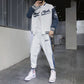 Men’s Printed Baseball Style Sports Two-Piece Set