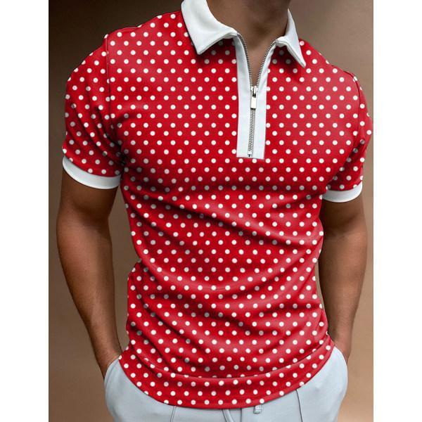 Men’s Patterned Polo Shirt Casual