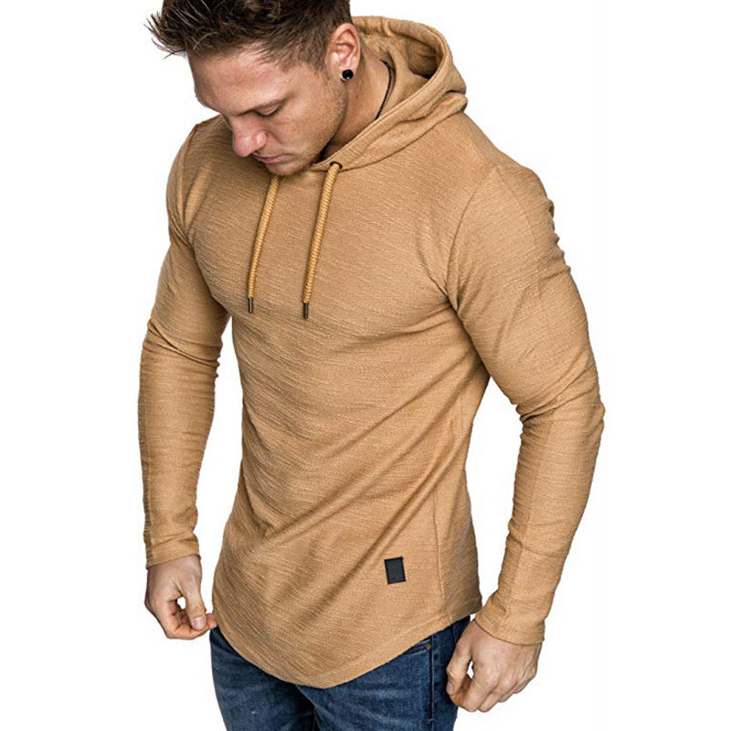 Men’s Casual Hoodie Long Sleeve Slim Fit Gym Sweatshirt