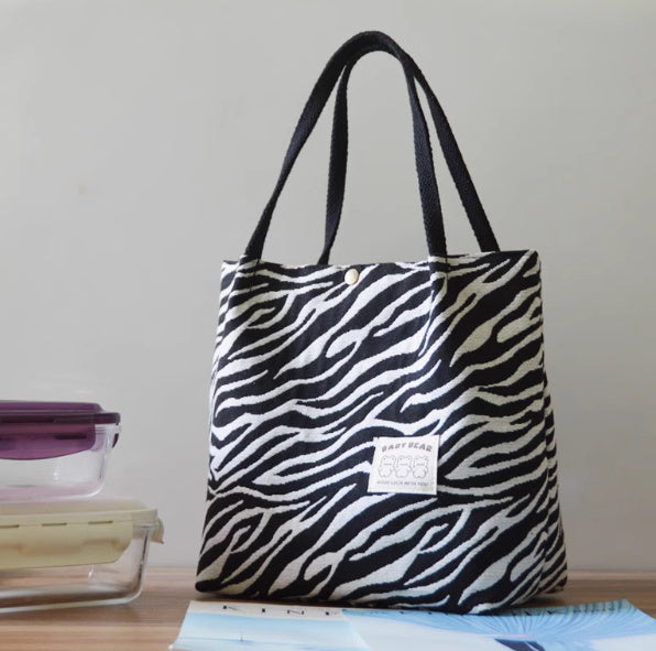 PureTote Minimalist Printed Canvas Bag