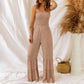 Women’s High-Waist Spaghetti Strap Jumpsuit