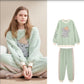 Thickened Fleece-lined Coral Fleece Pajamas for Women