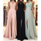 ChiffonGlow Split Evening Gown