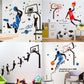 Basketball Sports Wall Sticker for Room Decoration