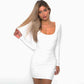 Midnight Temptation Long Sleeve Dress