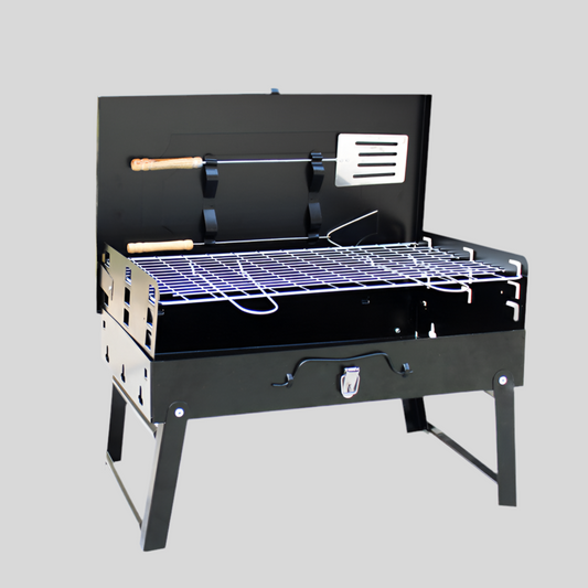 Easy-Carry Charcoal Grill for Outdoor Adventures