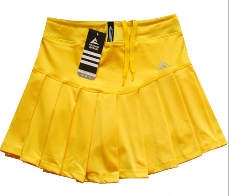 Quick Dry Tennis Skirt with Built-In Safety Shorts