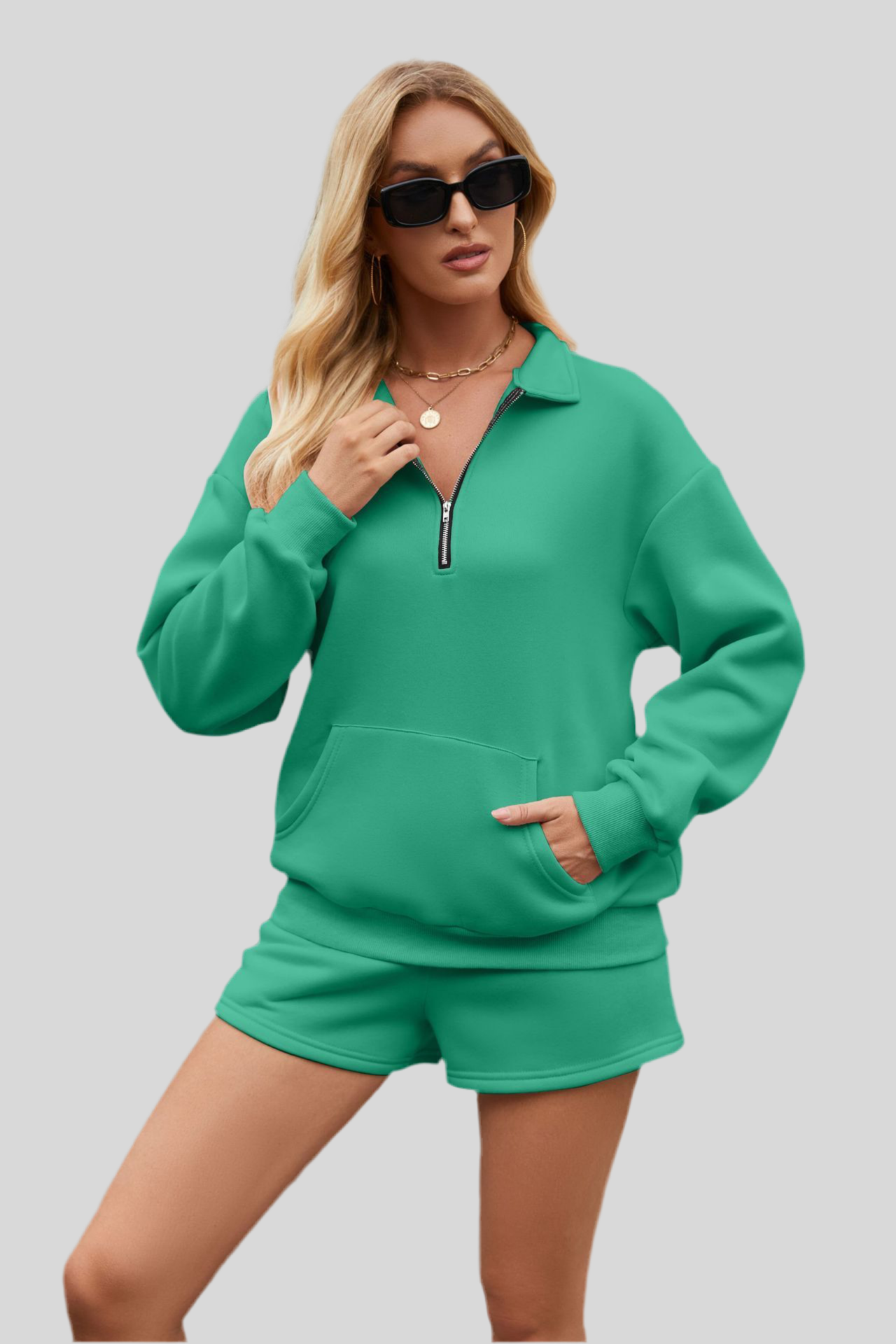 ComfyEdge Zip & Shorts Set