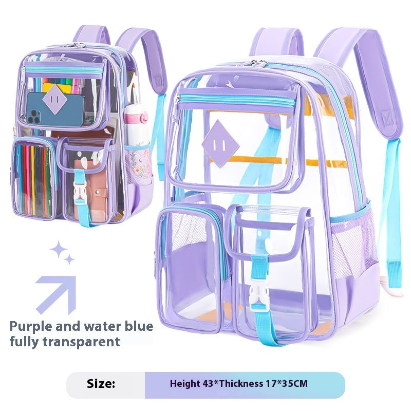 Transparent Waterproof Schoolbag