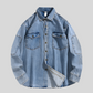 Men’s Loose Heavy Washed Shirt Jacket