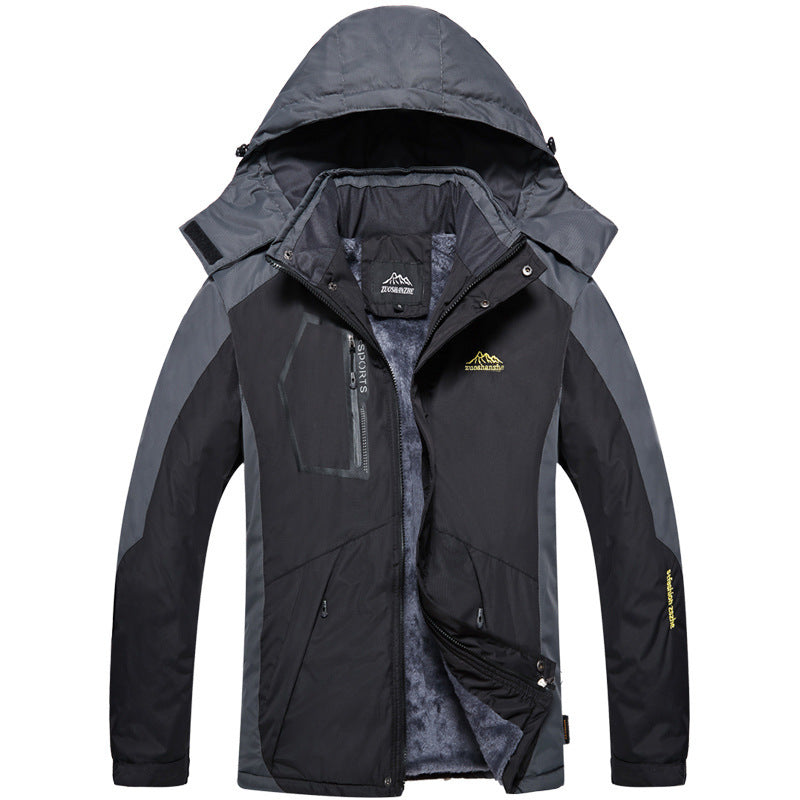 Men’s Waterproof Detachable Winter Storm Jacket