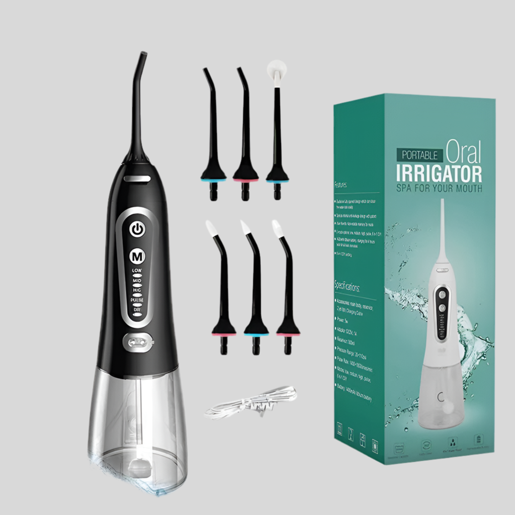 Portable Electric Flosser 6 Heads Set