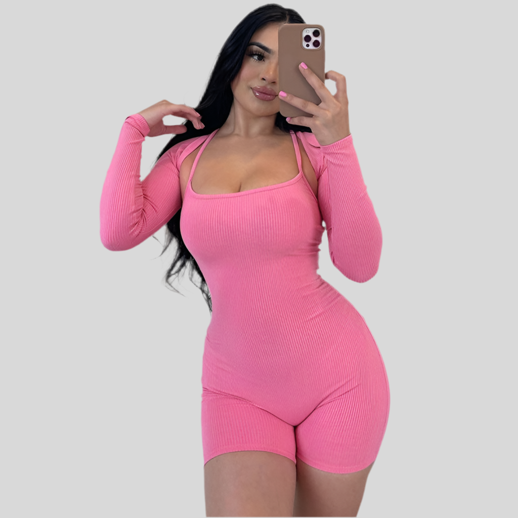 Women’s U-neck Bodycon Jumpsuit