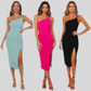 Strapless Slim Fit Midi Dress