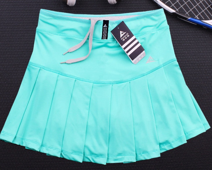 Quick Dry Tennis Skirt with Built-In Safety Shorts