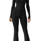 Women’s Long Sleeve Square Collar Shaping Jumpsuit