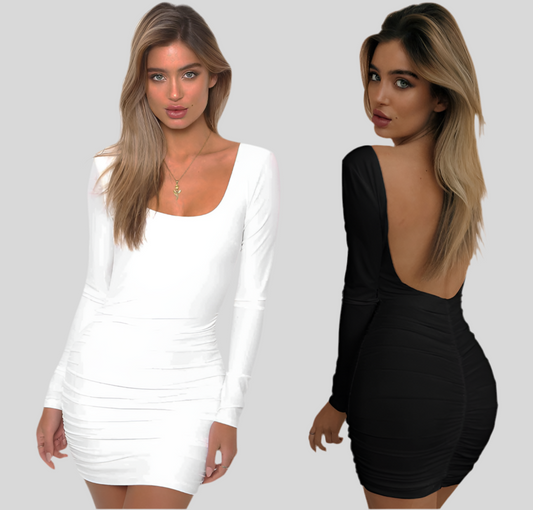 Midnight Temptation Long Sleeve Dress