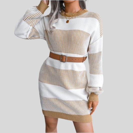 CasualStripes Sweater Dress