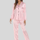 Two-piece Stretch Satin Home Wear Pajamas Women