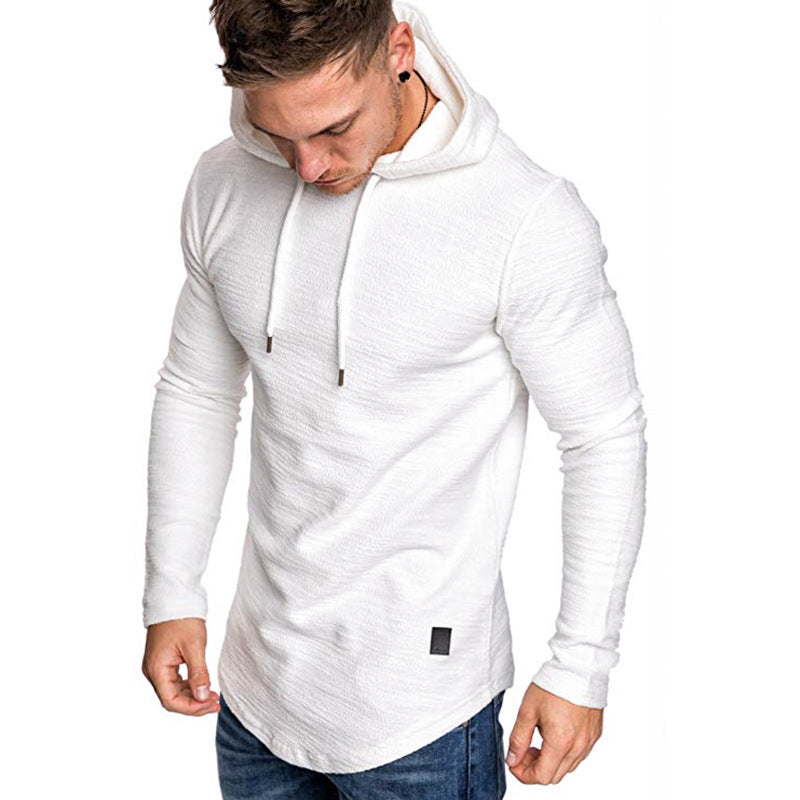 Men’s Casual Hoodie Long Sleeve Slim Fit Gym Sweatshirt