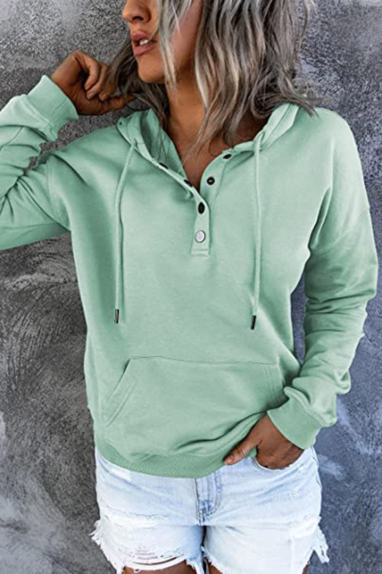 Relaxed Fit Long-sleeve Hooded Sweater