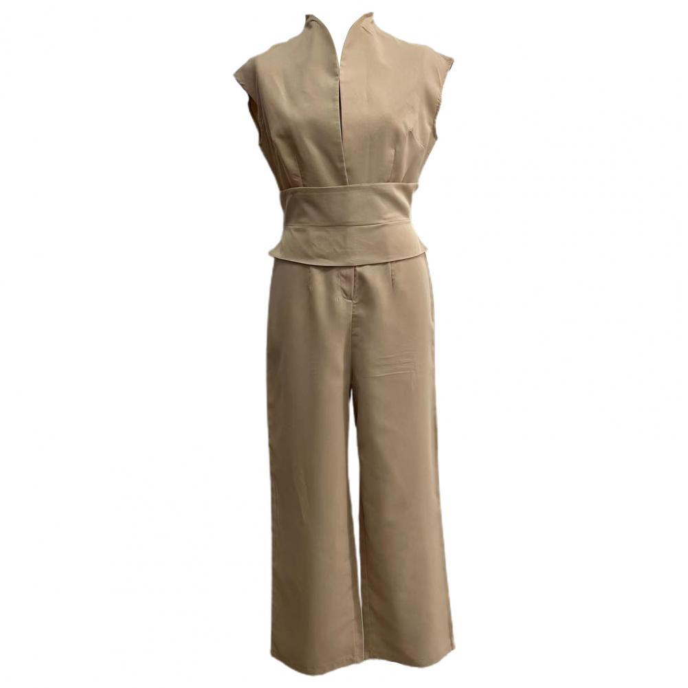 Women’s Modern Solid Wide-Leg Pants