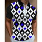 Men’s 3D Print Polo Shirt