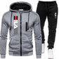 Winter Active Zipper Hoodie and Trousers Set