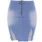 Women’s Ripped Denim Hip Skirt