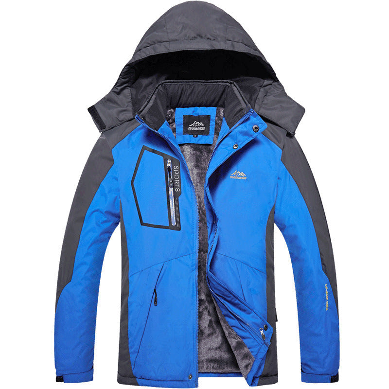 Men’s Waterproof Detachable Winter Storm Jacket