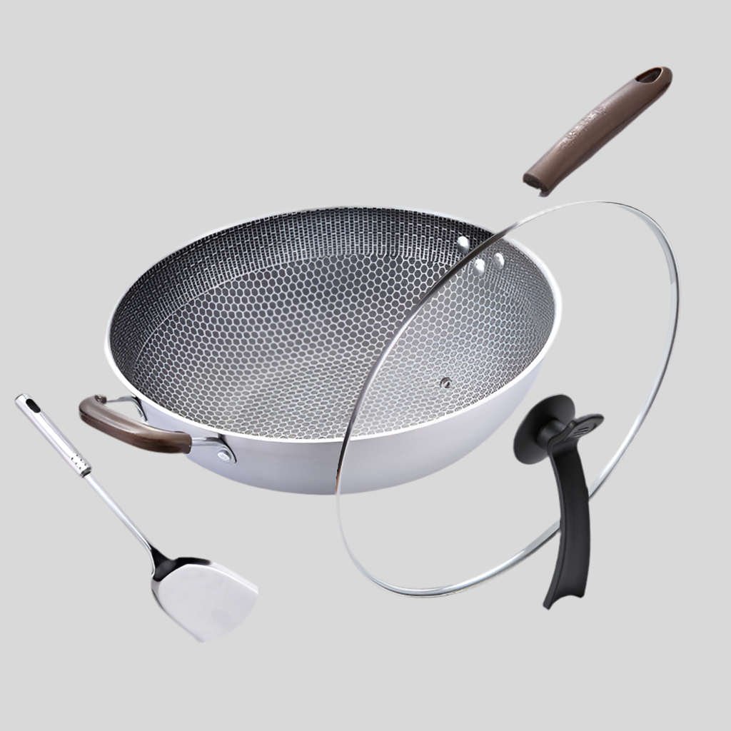 Stainless Steel Non-Stick Stir Fry Pan