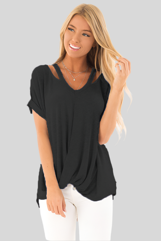 Off-shoulder Short Sleeve Top