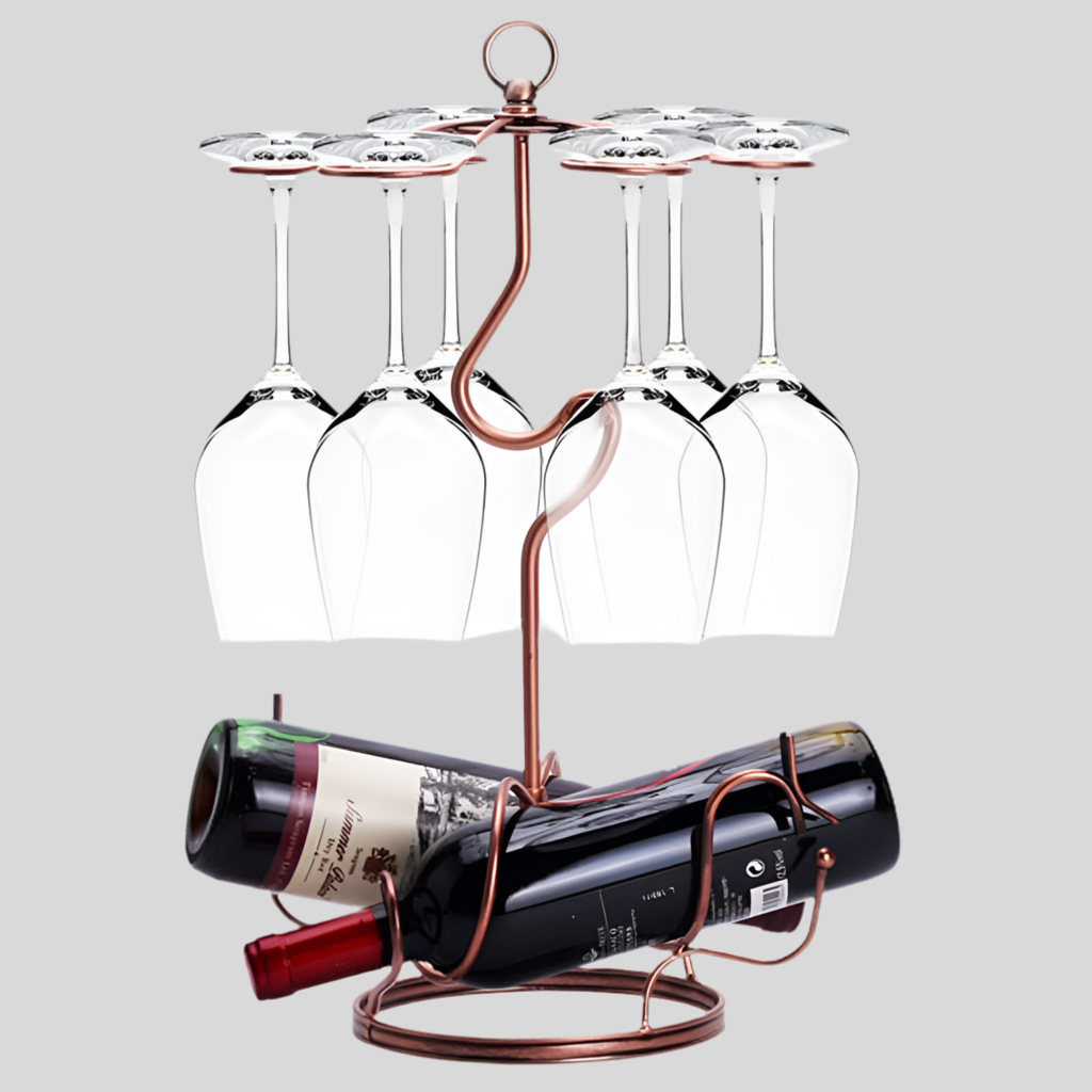 Creative Upside-Down Wine Holder