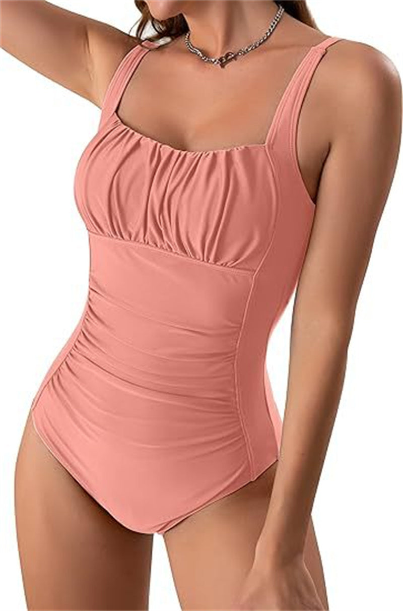 Elegance One-Piece Pleated Swimsuit