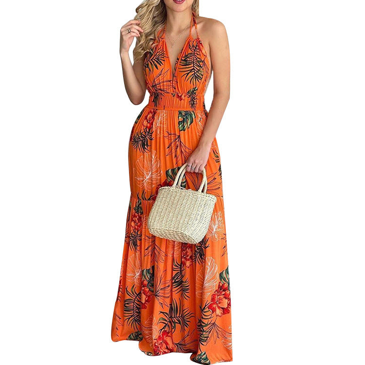 Sundrenched Halterneck Maxi Dress