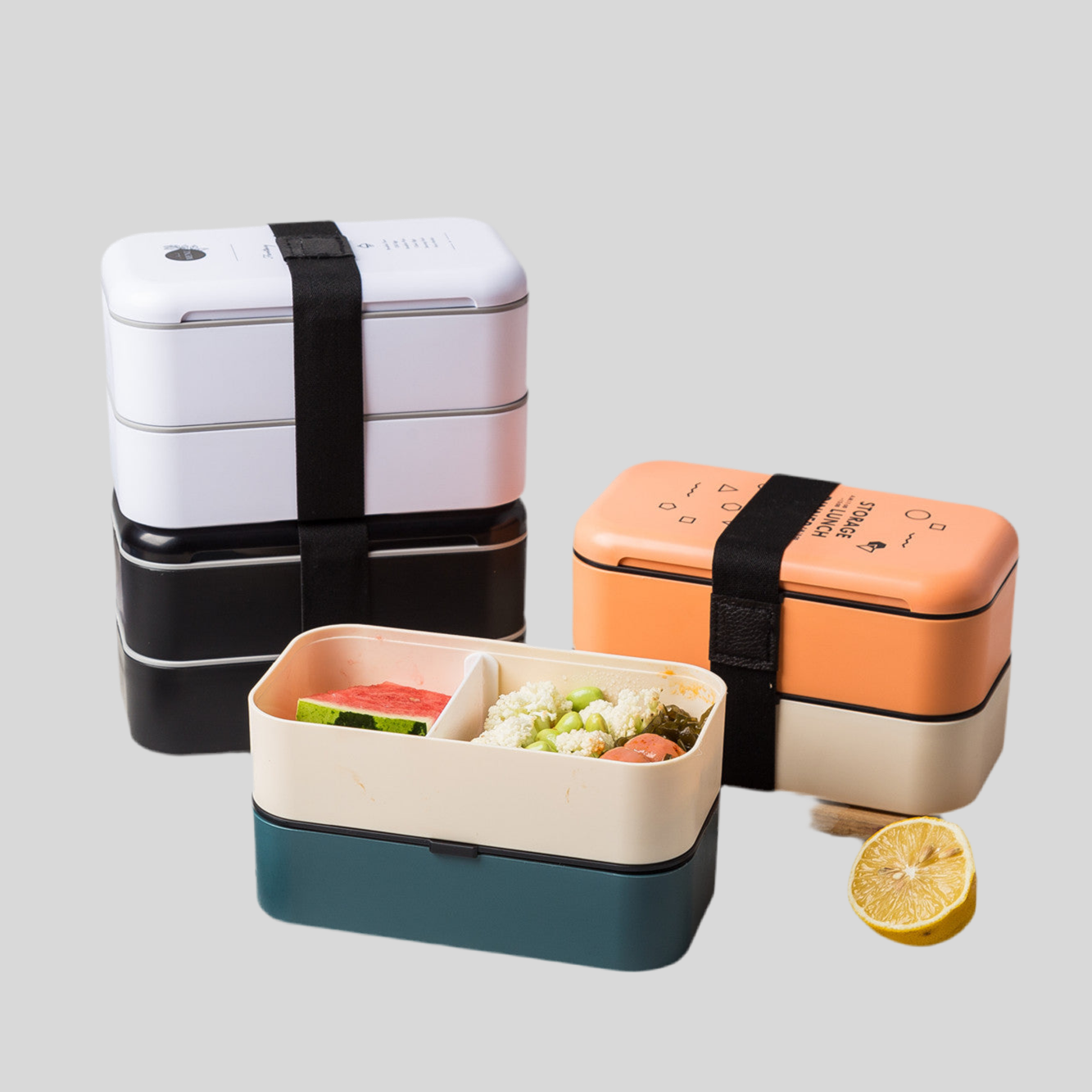 Double-Layer Microwaveable Lunch Box