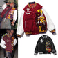 Quilted Embroidered Baseball Jacket for Men