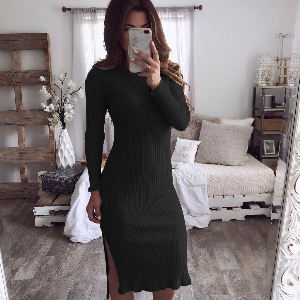 Sleek Perfection Slim Knit Dress