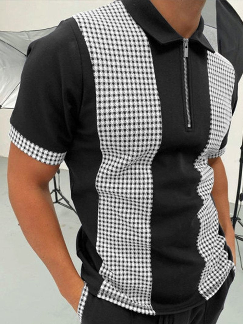 Men’s Patterned Polo Shirt Casual