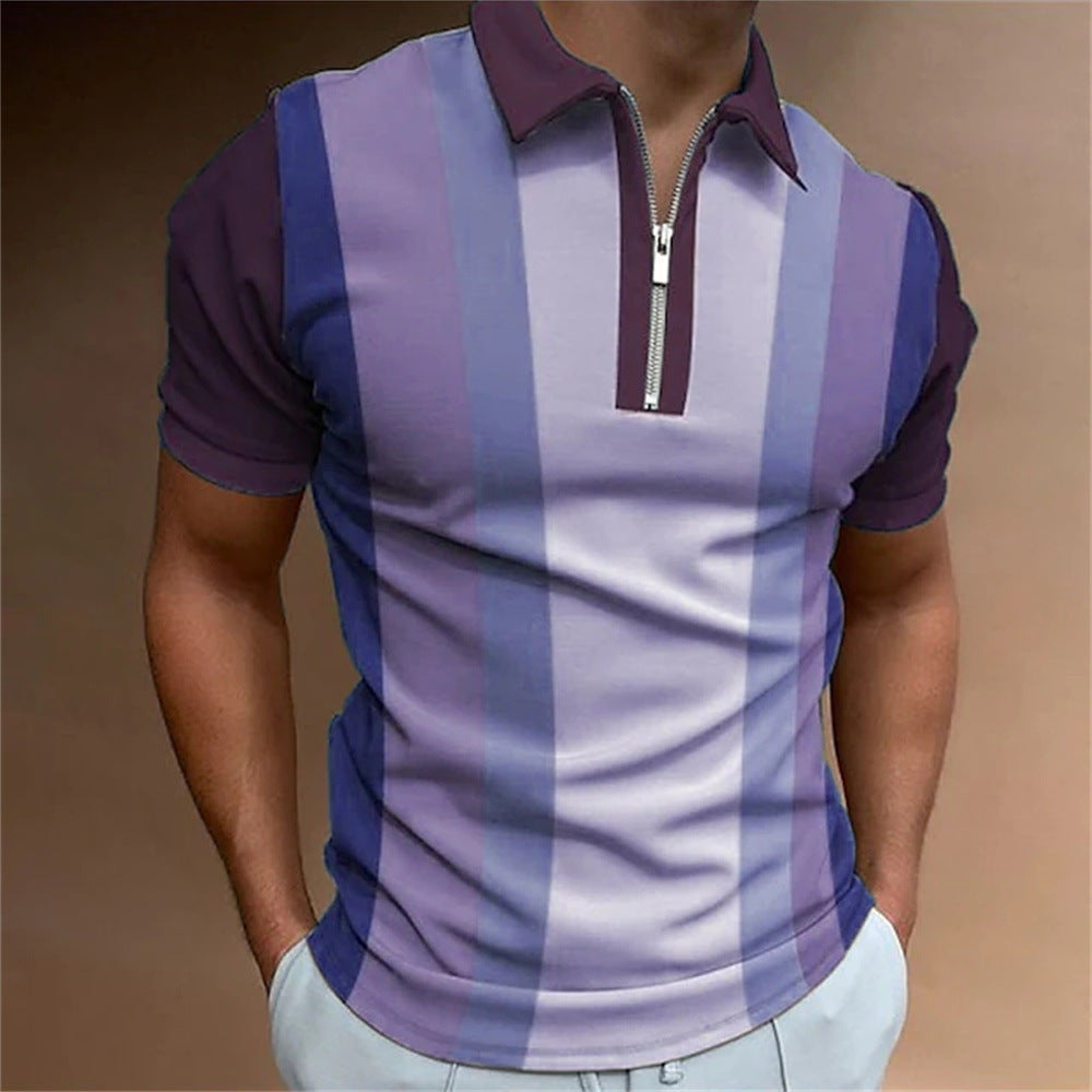 Men's 3D Printed Polo Shirt